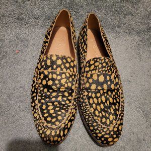 Ladies leopard loafers